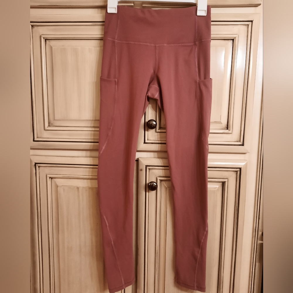 Ewedoos Women's Yoga‎ Pants with Pockets - Leggings with Pockets - Small - Rose
